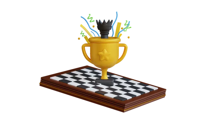 Champion d'échecs  3D Icon