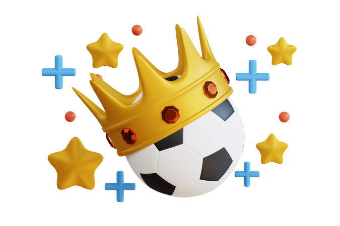 Champion de football  3D Icon