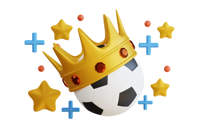 Champion de football  3D Icon