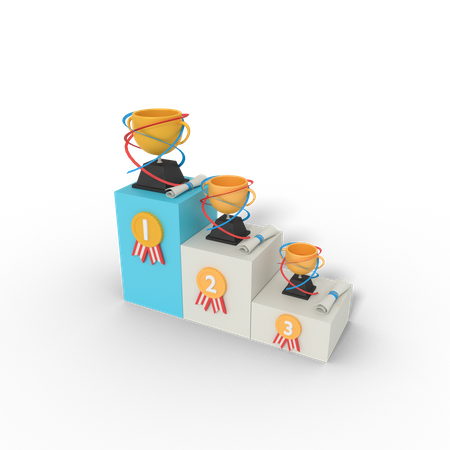 Champion education trophy  3D Icon