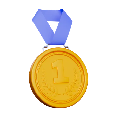 Champion Médaille Olympique  3D Icon