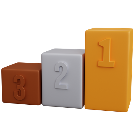 Champion Podium  3D Icon