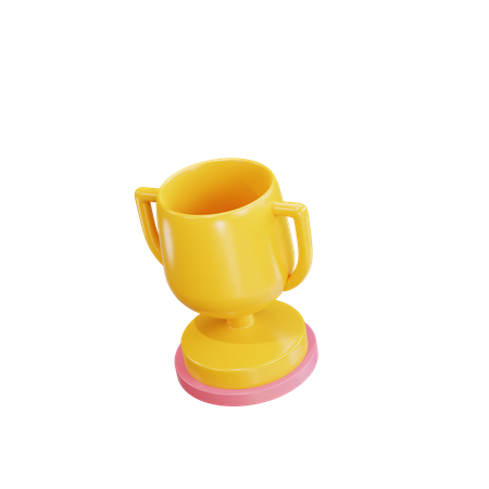 Trophée de champion  3D Illustration