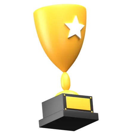 Trophée de champion  3D Illustration