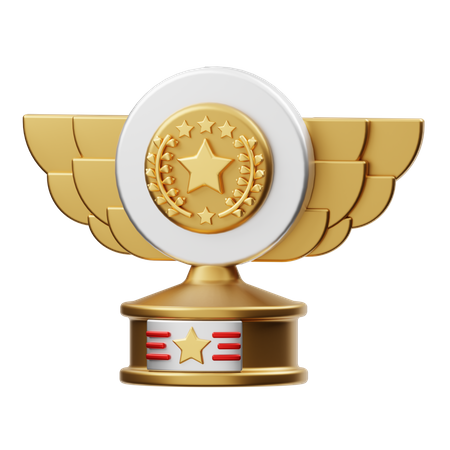 Trophée de champion  3D Illustration