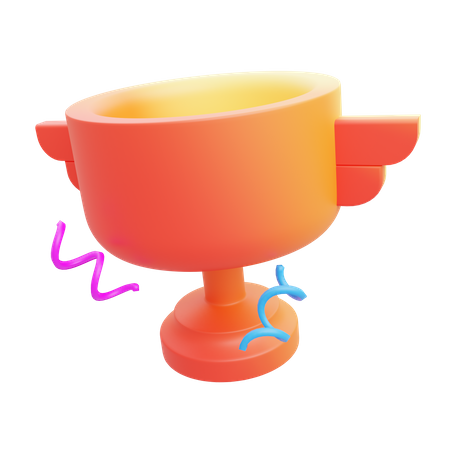 Trophée de champion  3D Illustration