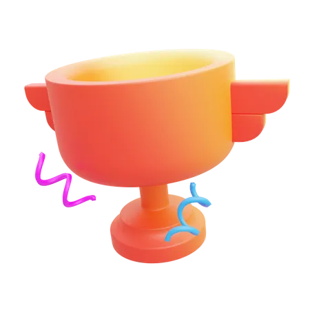 Trophée de champion  3D Illustration