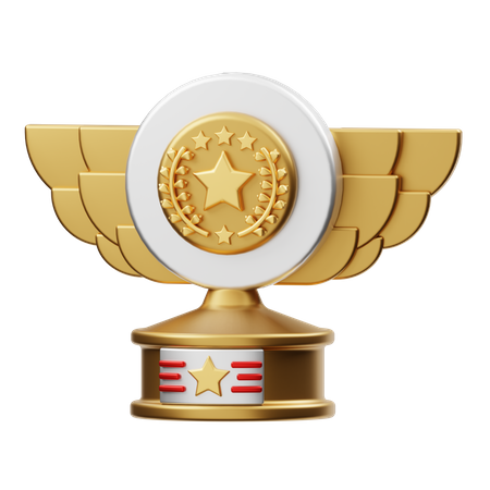 Champion Trophy 3D Illustration