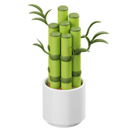 Bambou porte-bonheur  3D Icon