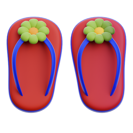 Chanclas  3D Icon