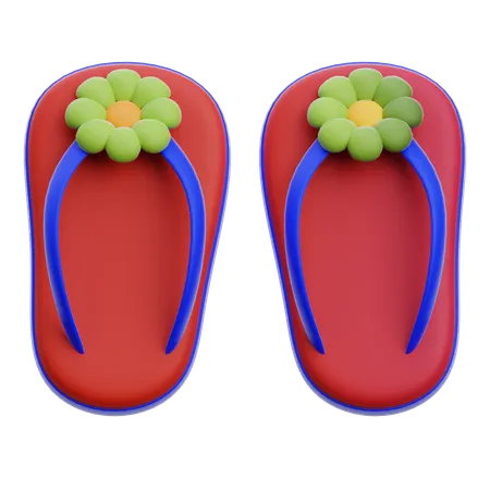 Chanclas  3D Icon