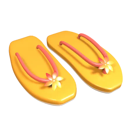 Chanclas  3D Icon