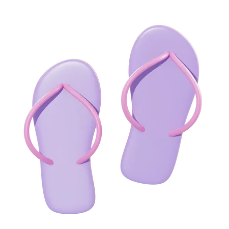 Chanclas  3D Illustration