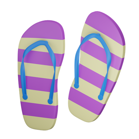 Chancletas  3D Illustration