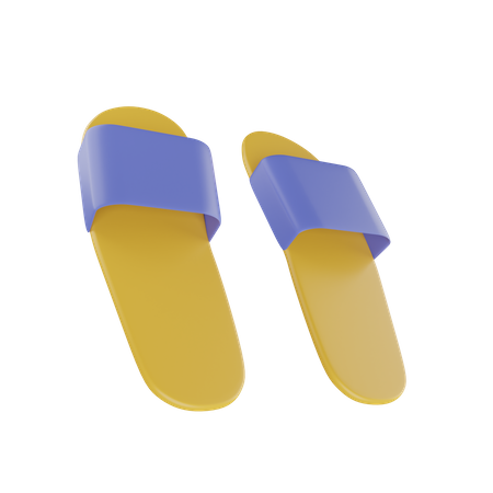 Chancletas  3D Illustration