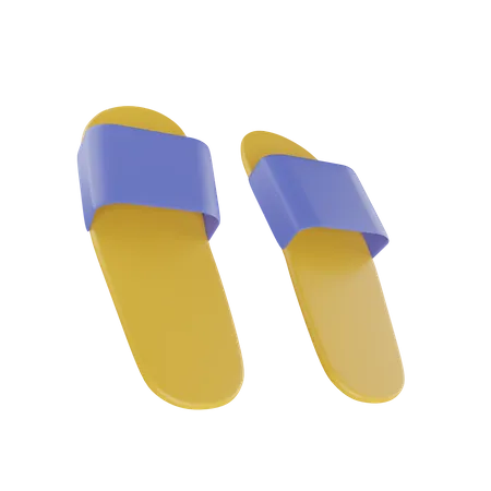 Chancletas  3D Illustration