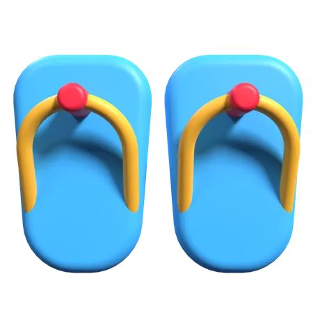 Chancletas  3D Illustration