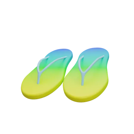 Chanclas  3D Icon