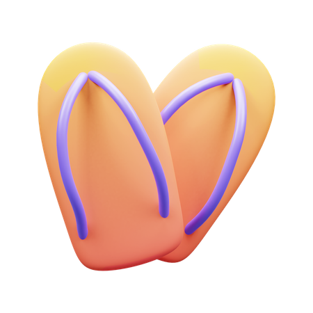 Chanclas  3D Icon