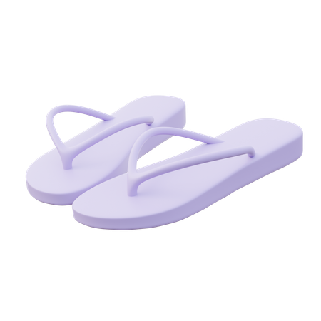 Chanclas de mujer  3D Icon