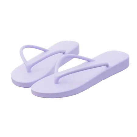 Chanclas de mujer  3D Icon