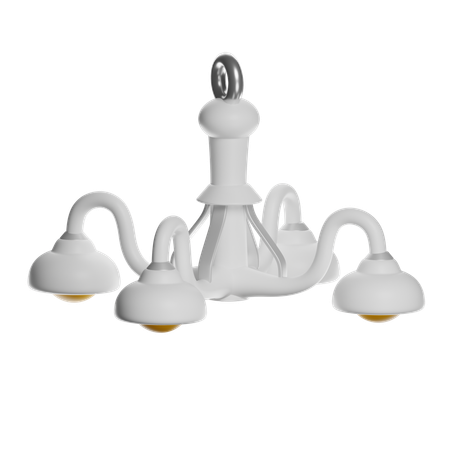 Chandelier Lighting Fixture  3D Icon