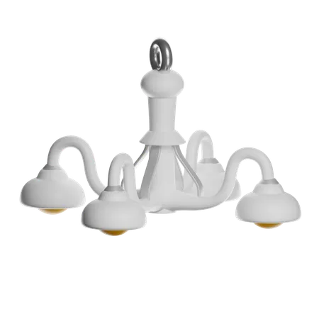 Chandelier Lighting Fixture  3D Icon