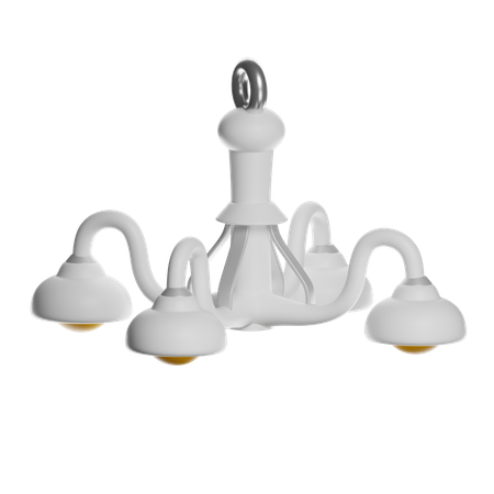 Chandelier Lighting Fixture  3D Icon