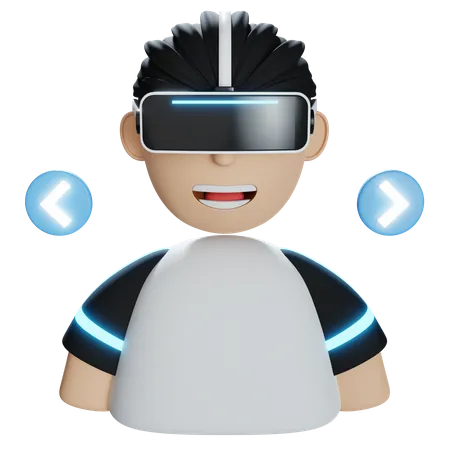 Change avatar in Metaverse  3D Illustration