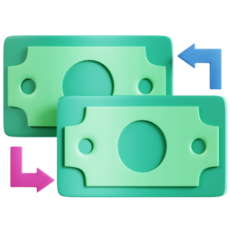 Échange de l'argent  3D Icon