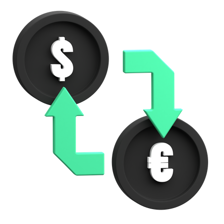 Échange de l'argent  3D Icon