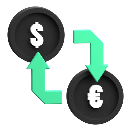 Échange de l'argent  3D Icon