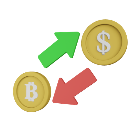 Monnaie d'échange  3D Illustration