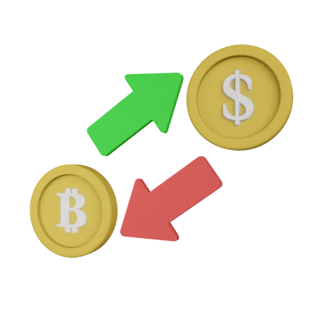 Monnaie d'échange  3D Illustration