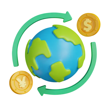 Monnaie d'échange  3D Illustration