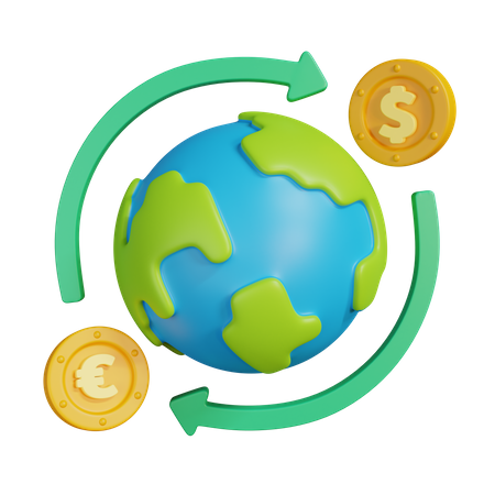 Monnaie d'échange  3D Illustration