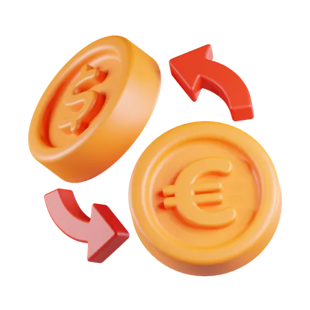 Taux de change  3D Icon