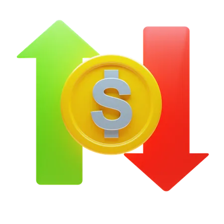 Échange de dollars  3D Icon