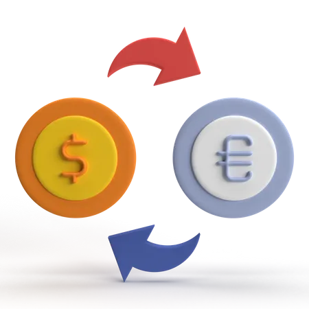 Change d'euro  3D Icon
