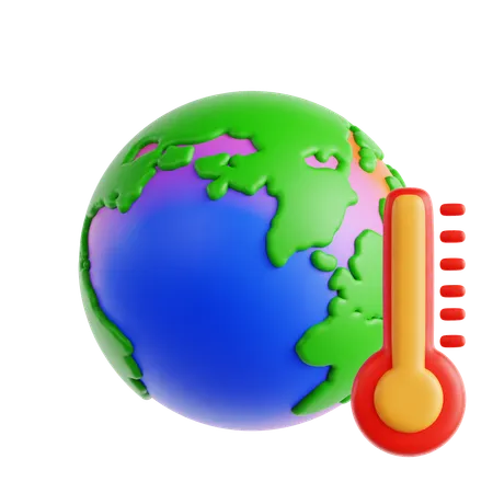 Changement climatique  3D Icon