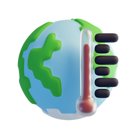 Changement climatique  3D Icon
