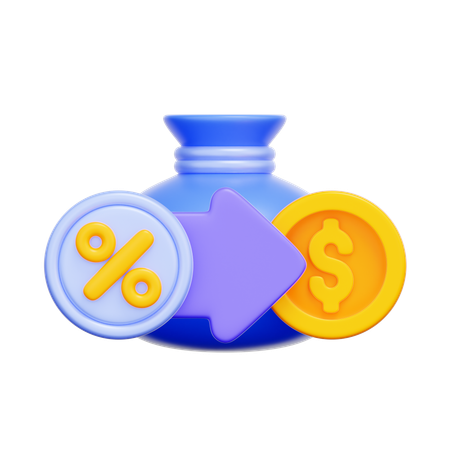 Changement du taux de TVA  3D Icon