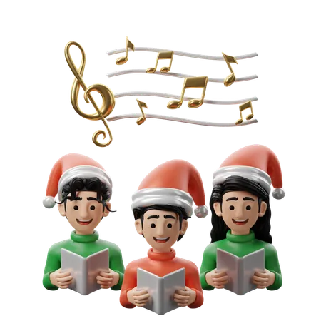 Chant de Noël  3D Icon