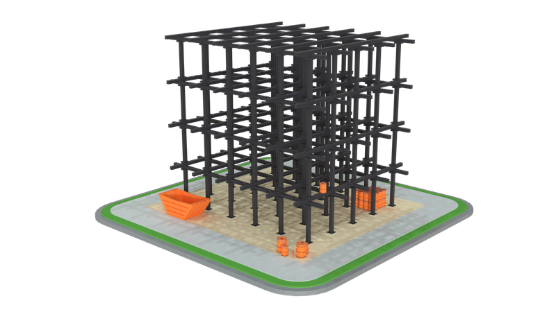 Chantier de construction  3D Icon