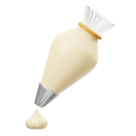 Crème fouettée  3D Icon