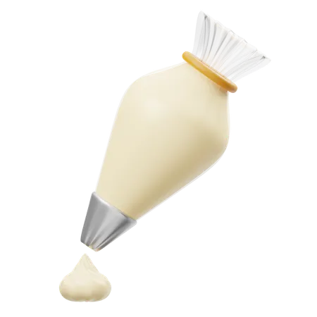 Crème fouettée  3D Icon