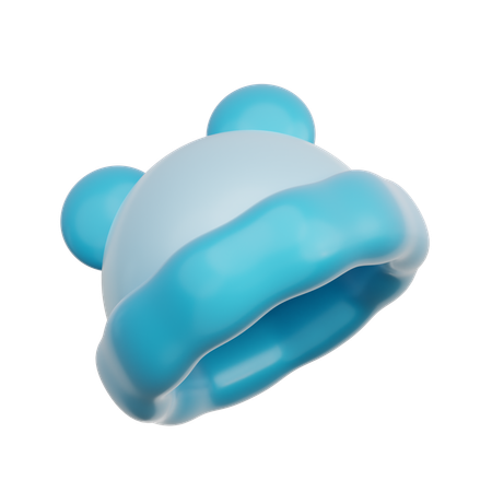 Chapeau bébé bleu  3D Icon