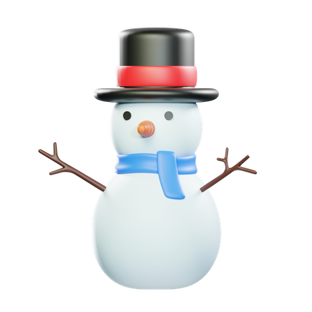 Chapeau de bonhomme de neige  3D Icon