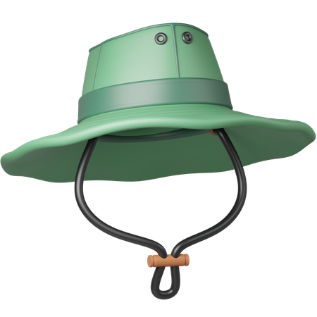 Chapeau de camping  3D Icon