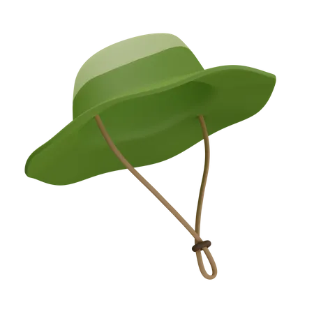 Chapeau de camping  3D Illustration